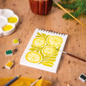 Carnet de coloriage a6 - tropical