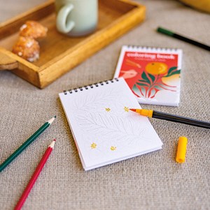 Carnet de coloriage a6 - tropical