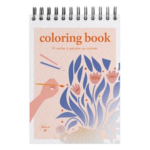 Carnet de coloriage a6 - floral #2