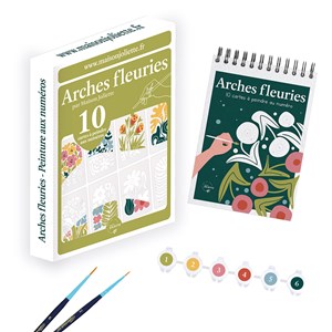 Peinture aux numéros - arches fleuries