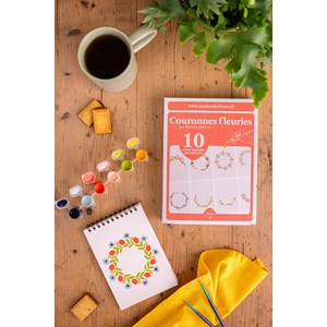 Peinture aux numéros - couronnes fleuries