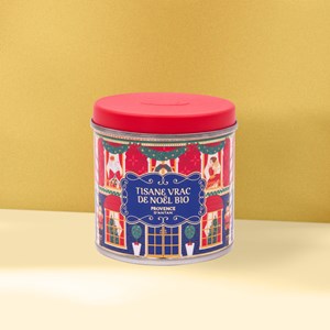 Boite ronde tisane de noël vrac