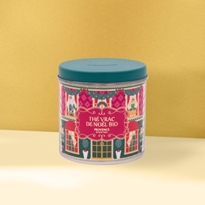 Boite ronde thé bio de noël vrac