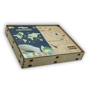 Carte du monde en bois 2d 60*40 cm