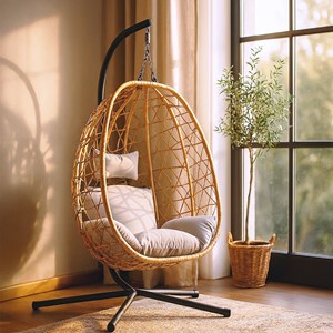 Cuzco fauteuil suspendu effet rotin