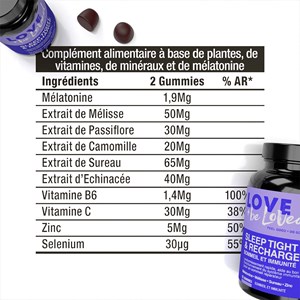 Gummies sommeil et immunité x3