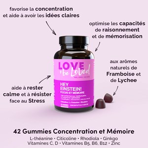 Gummies concentration et mémoire x3