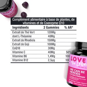 Gummies énergie physique et mentale