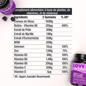 Gummies cheveux anti chute x3