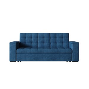 Noho canapé 3 places convertibles bleu velours côtelé