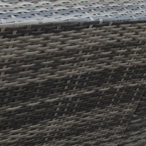 Aldabra salon de jardin modulable 6 places en résine tressée - gris sombre et be