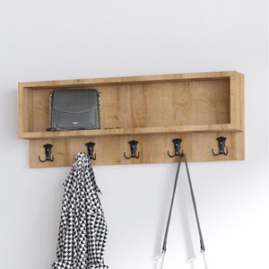 Luana meuble d'entrée avec meuble à chaussures banquette et vestiaire mural en b