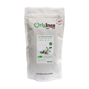 Au coeur des alpes - thé vert et noir alpin bio - sachet 100g
