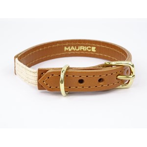 Collier pour chat panthera tigris by maurice en cuir - taille 1 - marron