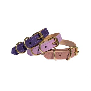 Collier pour chat panthera uncia by maurice en nnubuck - taille 1 - violet