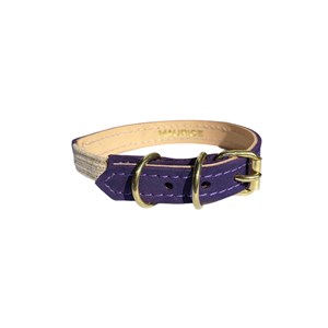 Collier pour chat panthera uncia by maurice en nubuck - taille 3 - violet