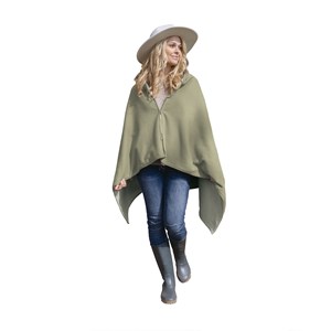 Poncho chauffant nomade 2-en-1