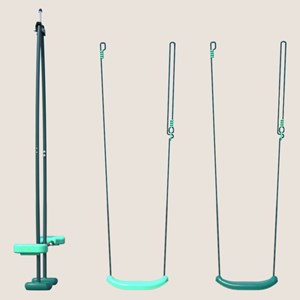 Pack 3 accessoires 2 balançoires et 1 fa