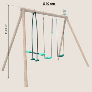 Pack 3 accessoires 2 balançoires et 1 fa