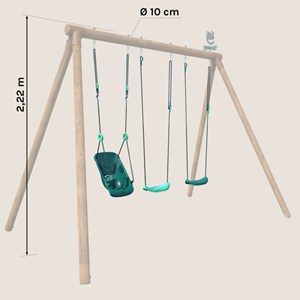 Set balançoires et siège bébé pour porti