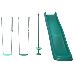 Set 4 agrès avec face à face et toboggan