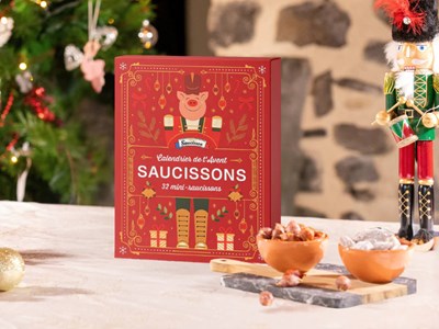 Calendrier de l'avent 32 mini-saucissons artisanaux 