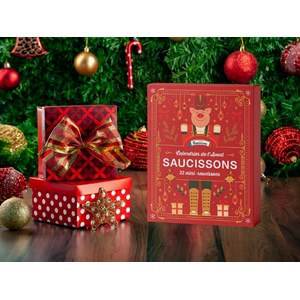 Calendrier de l'avent 32 mini-saucissons artisanaux 