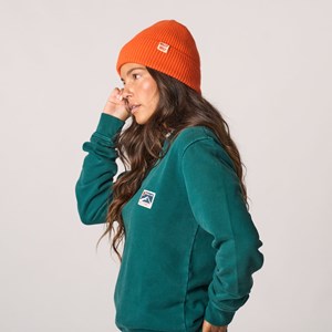 Bonnet en laine orange