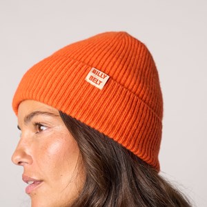 Bonnet en laine orange