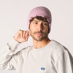 Bonnet en laine violet