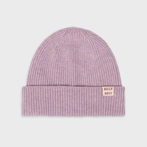 Bonnet en laine violet