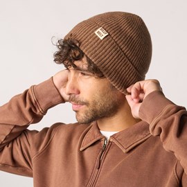 Bonnet en laine marron