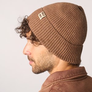 Bonnet en laine marron