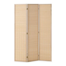 Paravent lattes en bambou 3 panneaux