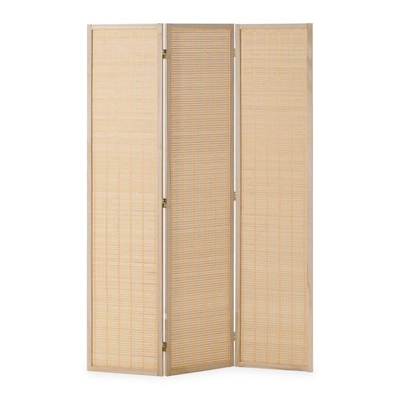 Homestyle4u - Paravent lattes en bambou 3 panneaux
