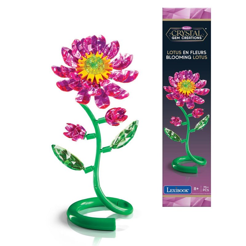 Crystal gem fleur de lotus
