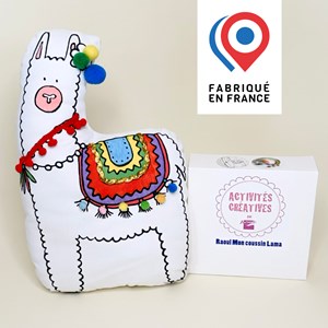 Kit - coussin lama à personnaliser