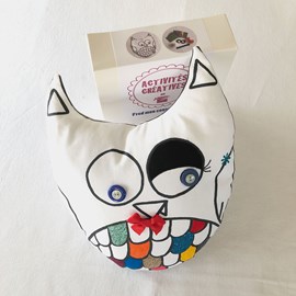 Kit - coussin hibou à personnaliser