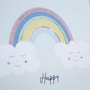 Pochette 5 invitations happy