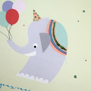 Pochette 5 invitations éléphant