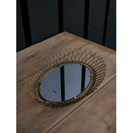 Ancien miroir soleil chiné