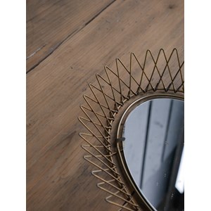 Ancien miroir soleil chiné