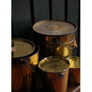 Anciens seaux à miel chinés - taille S