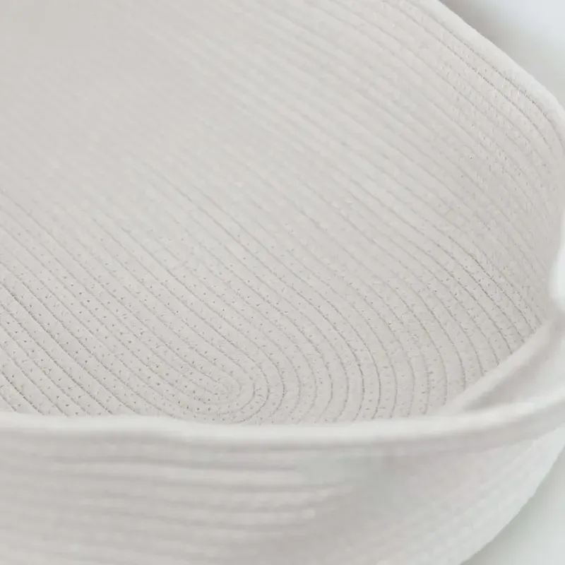 Couffin pour bébé tressé avec matelas en coton blanc cassé marron (Babykare) - Image 3
