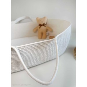 Couffin tressé en cotton avec matelas