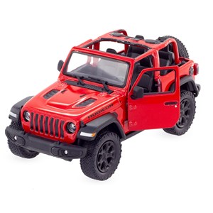 Voiture miniature jeep wrangler rouge