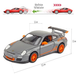 Voiture miniature porsche 911 gt3 rs gri