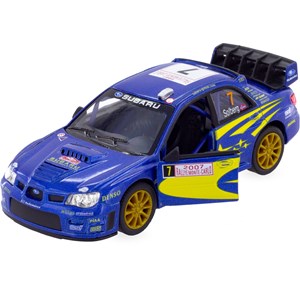 Voiture miniature subaru bleue