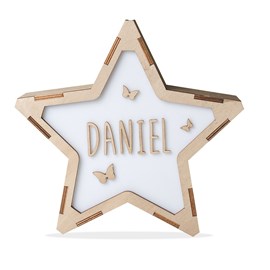 Etoile lumineuse à personnaliser