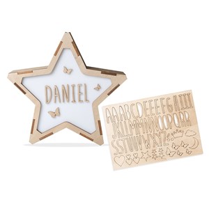 Etoile lumineuse à personnaliser